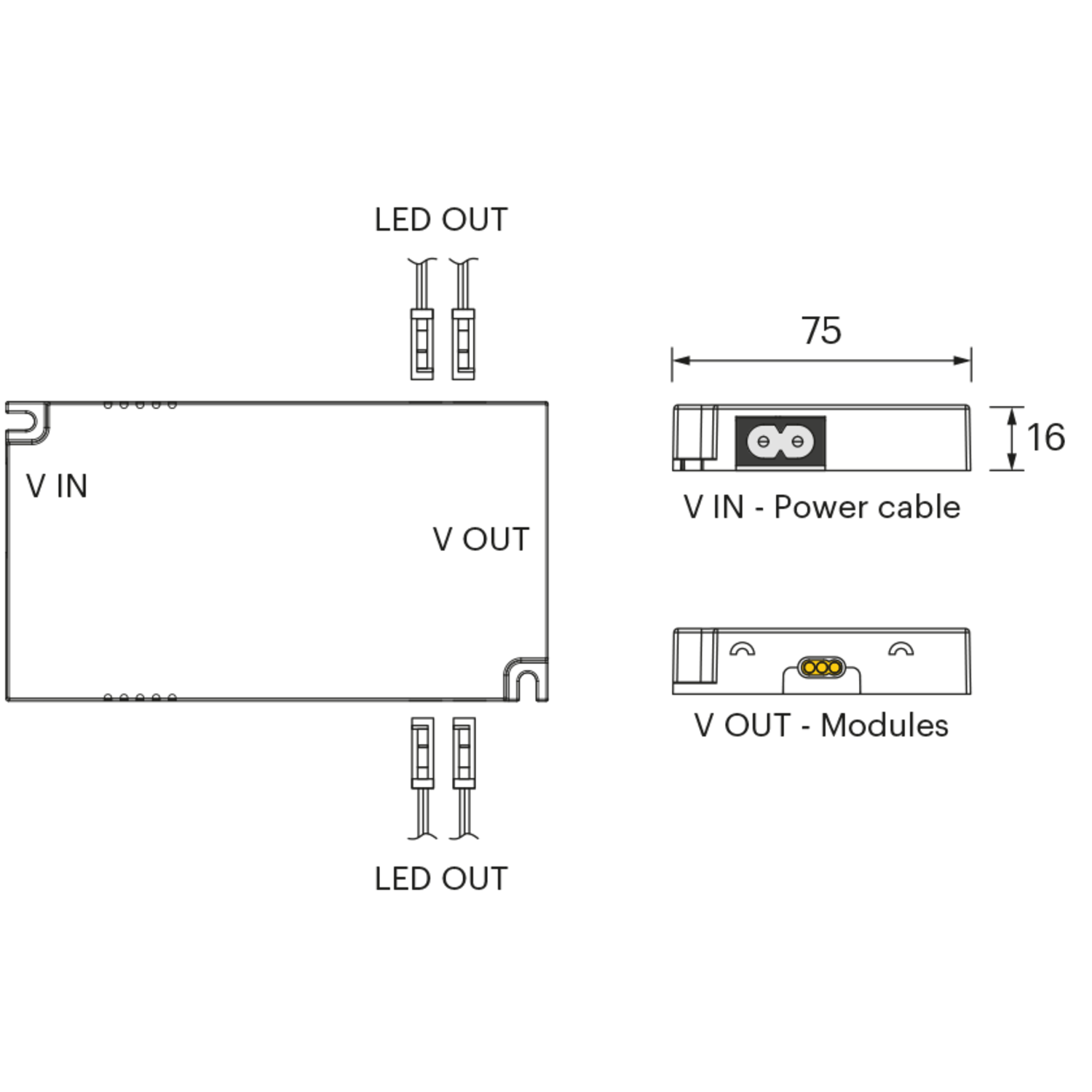 Mec Lite led transfo 96W 24V